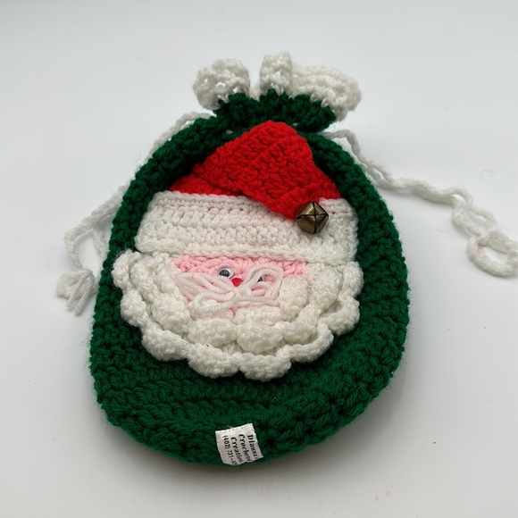 Handmade Crochet Christmas Gift Bag - Picture 5 of 15